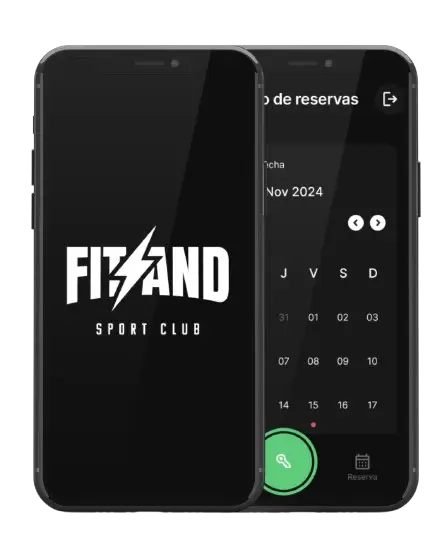 Maqueta de Fitand app en móvil