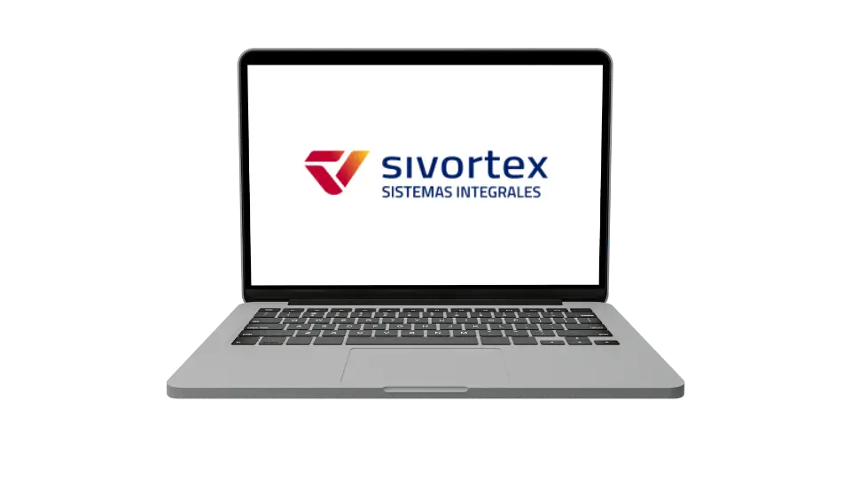 Maqueta de web Sivortex en portátil